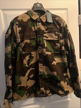 ONLY & SONS Men's Camo Field Shirt Jacket - Brown & Green